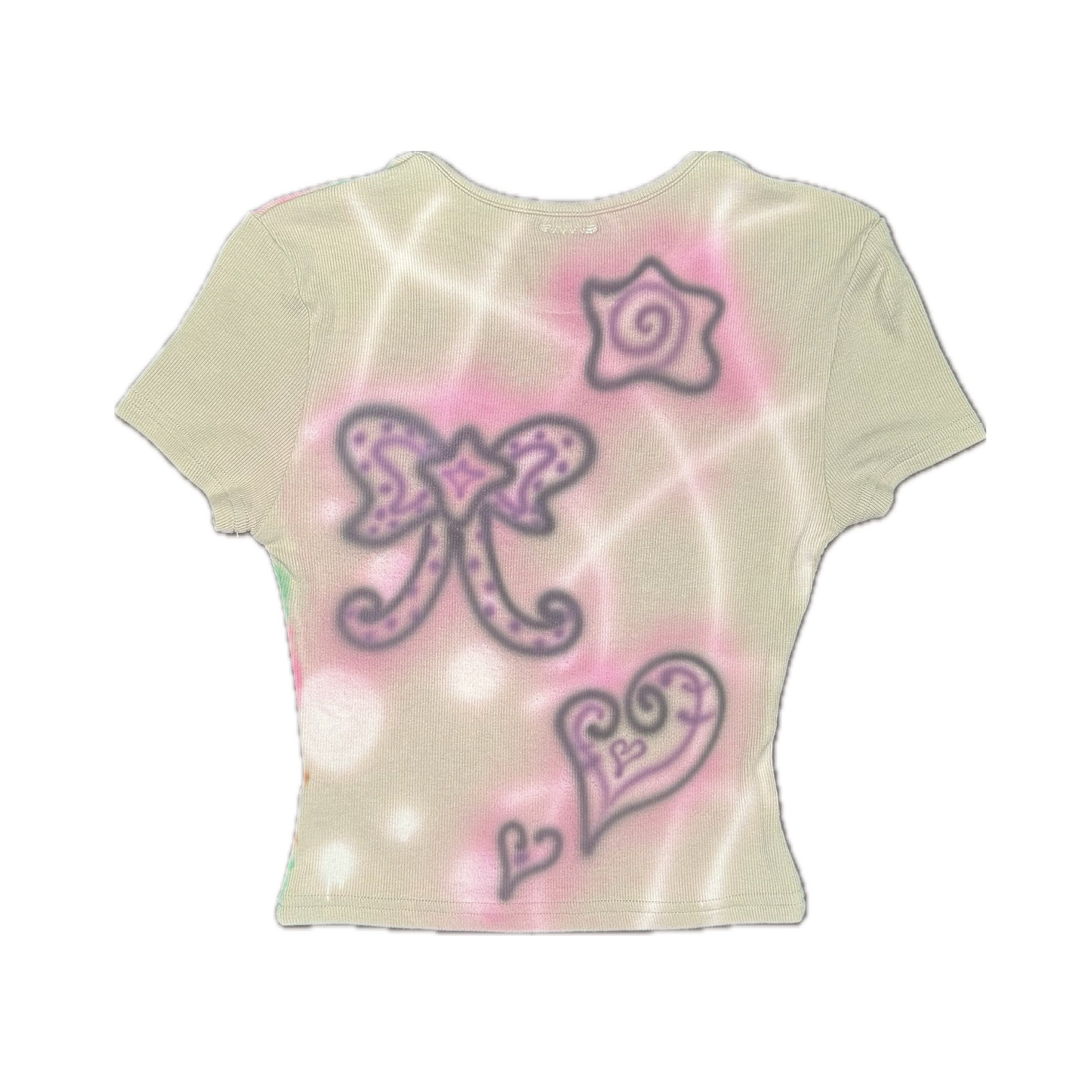 Starry Fitted Top - Kiwi & Strawberry