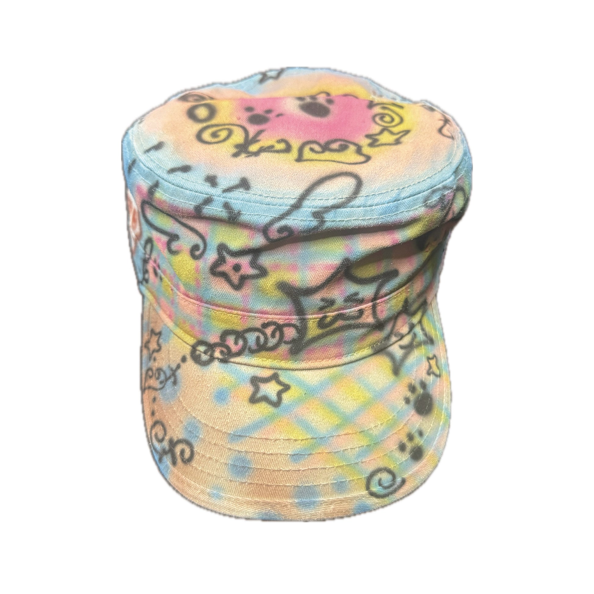 Star Cap - Stars All Over Plaid