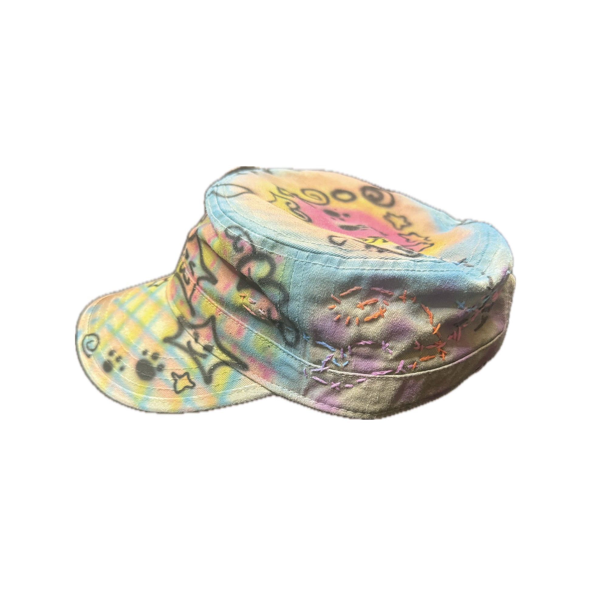 Star Cap - Stars All Over Plaid