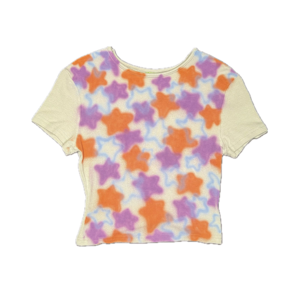 Starry Fitted Top - Orange & Grape