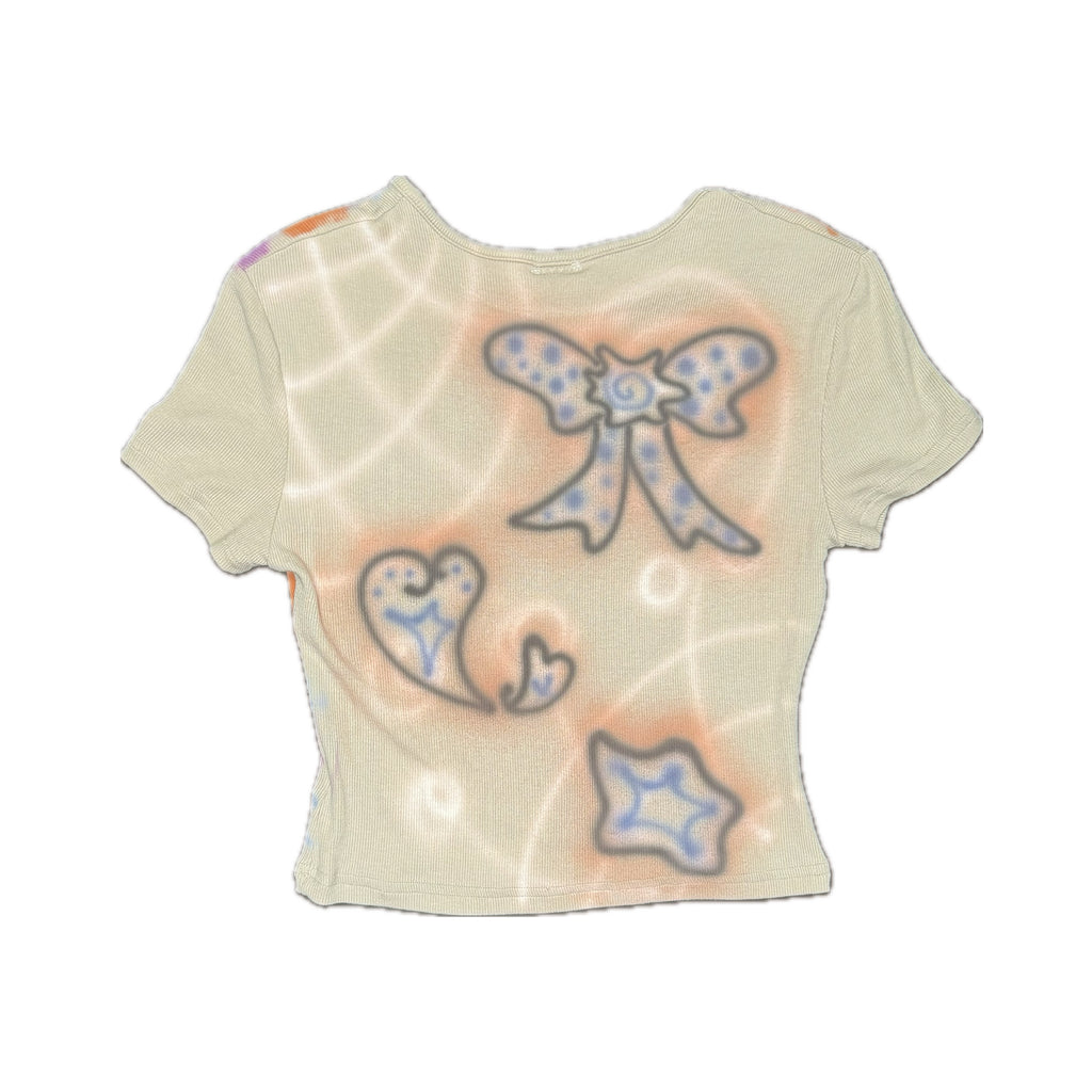 Starry Fitted Top - Orange & Grape