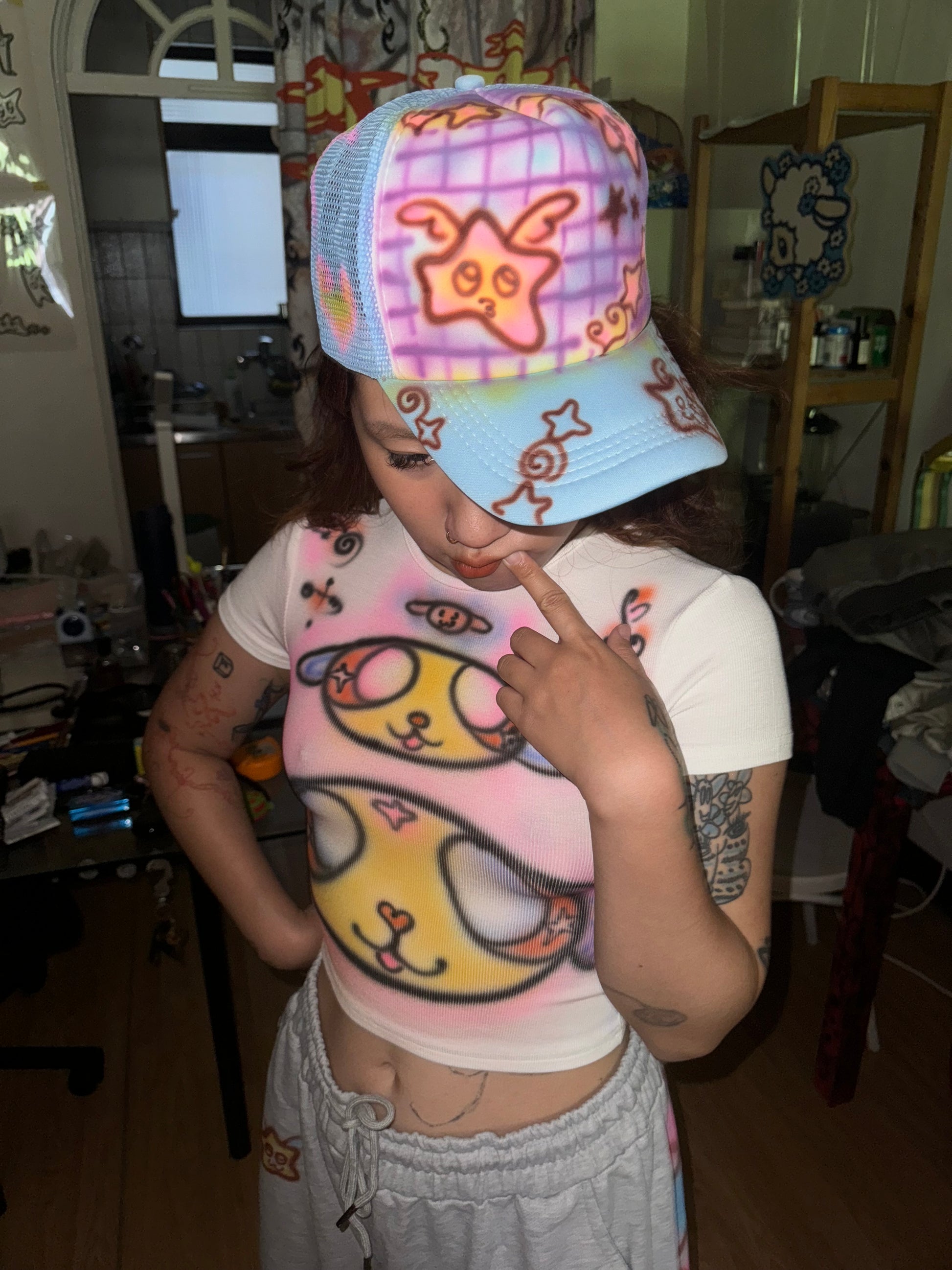 Star Cap - Star Baby Plaid