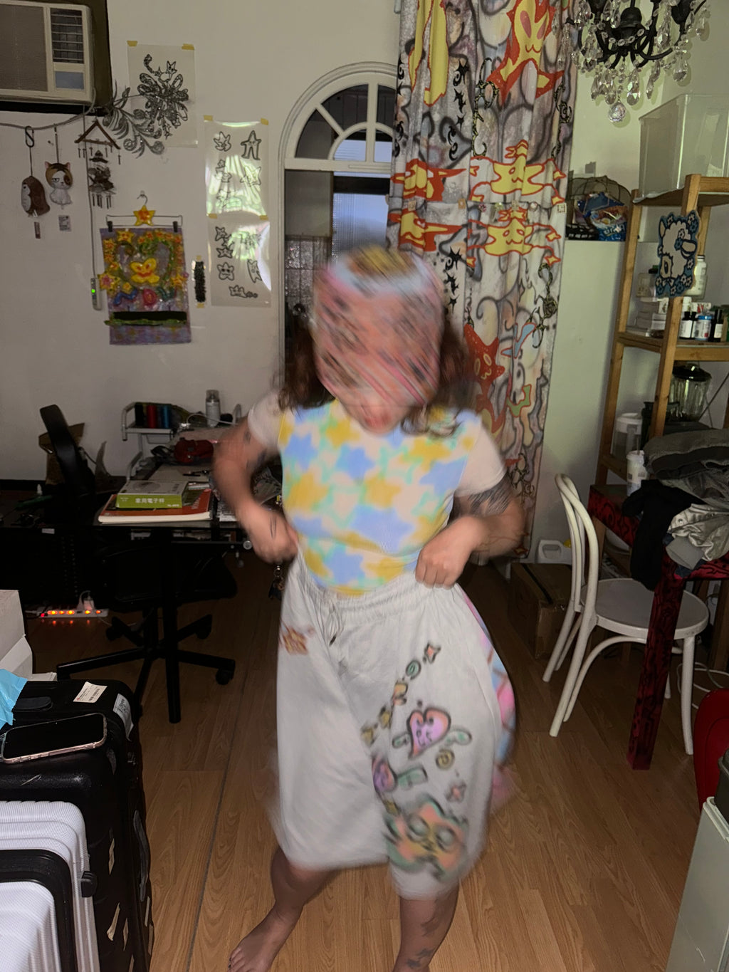 Starry Fitted Top - Blueberry Lemon