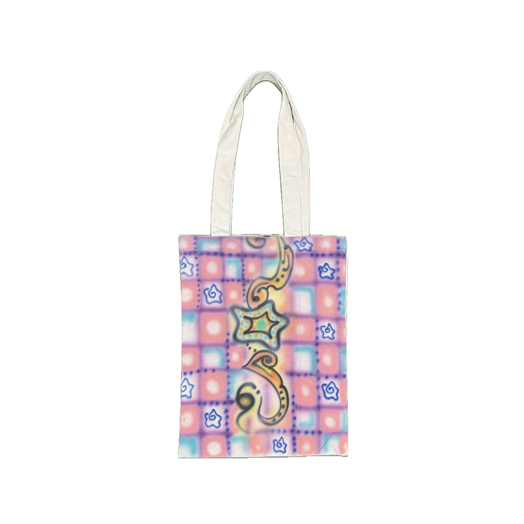Star Tote Bag - Joyful Sprite & Plaid
