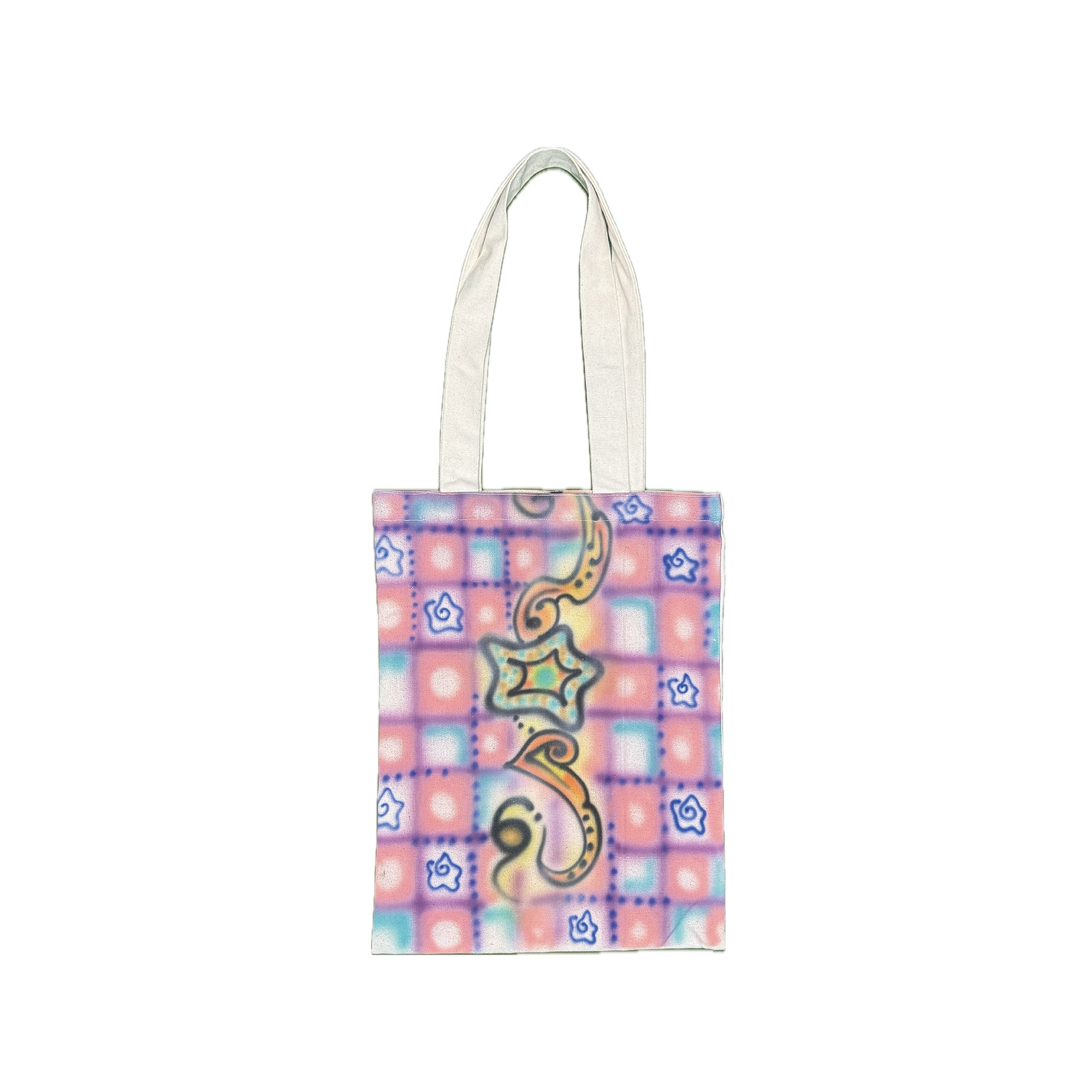 Star Tote Bag - Joyful Sprite & Plaid